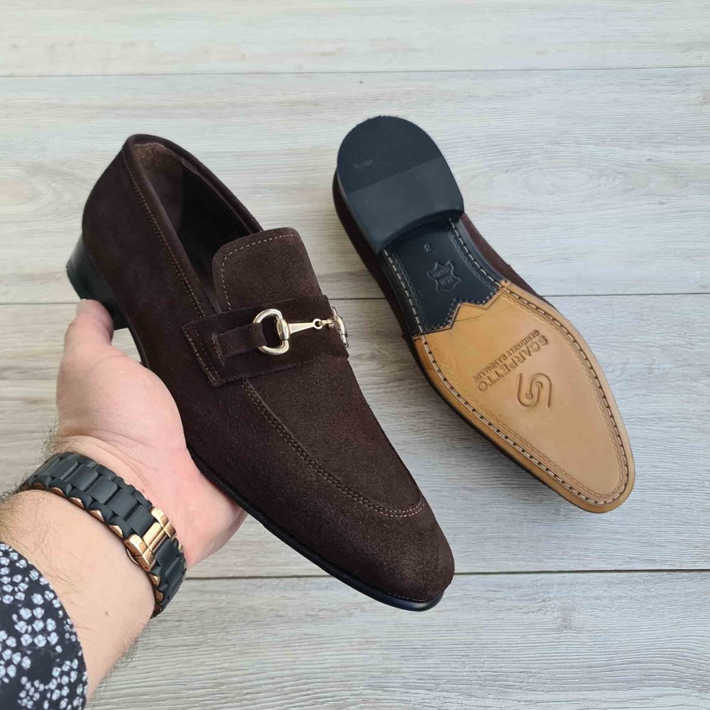 Leather Loafer with Hand-stitched Sole - Picture 4 of 4